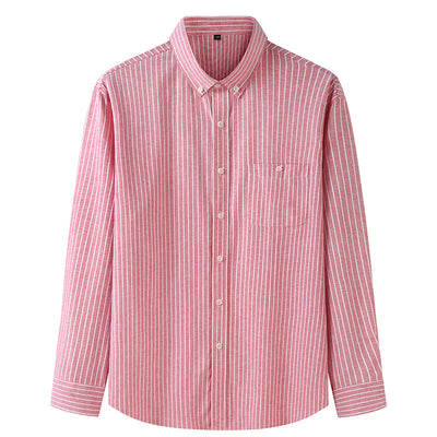 Camisa Casual Holgada de Algodón para Hombre Talla Grande - Image 3