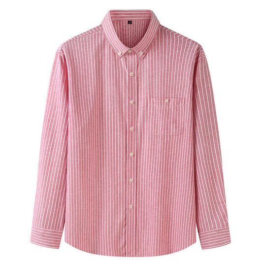 Camisa Casual Holgada de Algodón para Hombre Talla Grande - Image 3