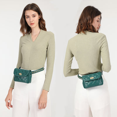 Bolso Crossbody Rombo con Cadena - Perfumero de Moda Compacto - Image 14