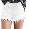 Shorts de Mezclilla Ajustados con Hebillas y Aberturas