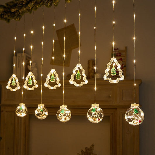 Cadena de Luces Navideñas para Cortinas - Image 16