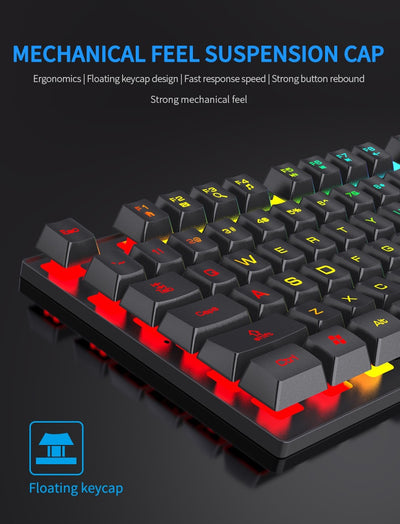 Teclado Iluminado con Cable para Computadora de Escritorio y Portátil - Image 10