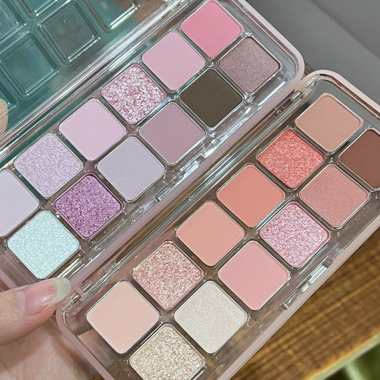 Paleta de Sombras 12 Colores Versátil para Ojos
