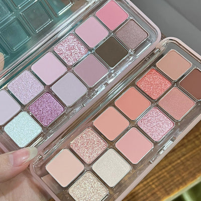 Paleta de Sombras 12 Colores Versátil para Ojos