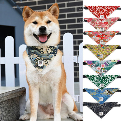 Carpeta Triangular para Perro con Patrón de Hierba Tang Japonesa - Image 27