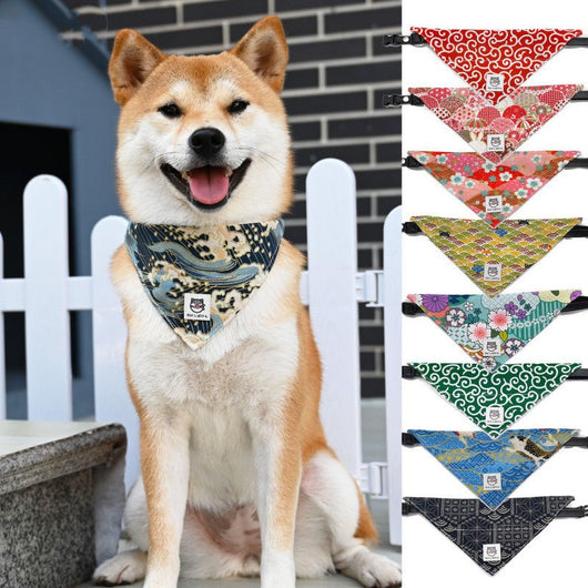 Carpeta Triangular para Perro con Patrón de Hierba Tang Japonesa - Image 27