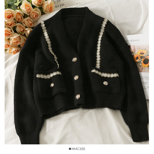 Cardigan Holgado Estilo Universitario para Mujer - Image 89