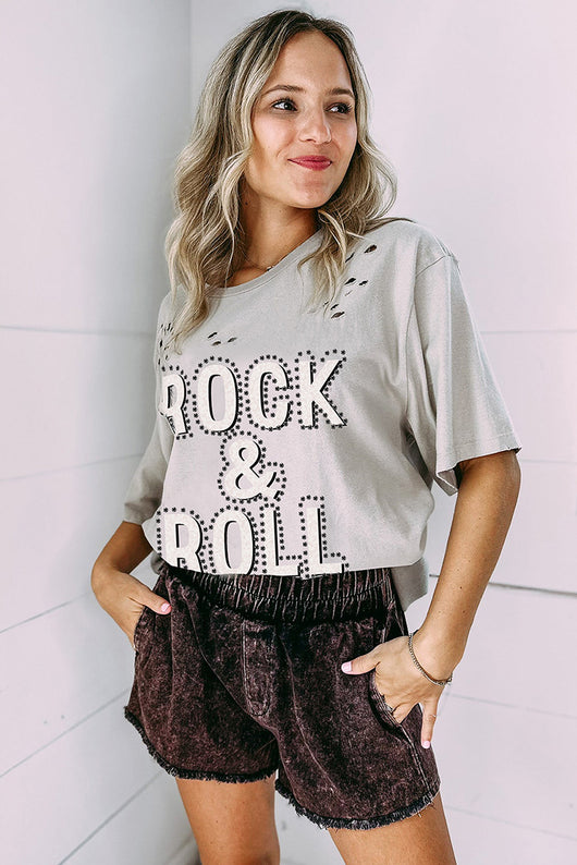 Playera Desgarrada Fresca de Manga Corta - Estilo Verano - Image 10