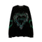 Sudadera Oversize Gótica Punk con Estampado - Manga Larga Estilo Harajuku