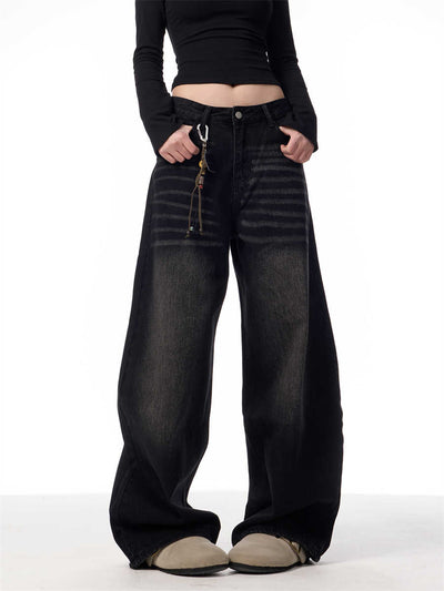 Pantalones Vaqueros Rectos Oversized Vintage Pierna Ancha - Image 3