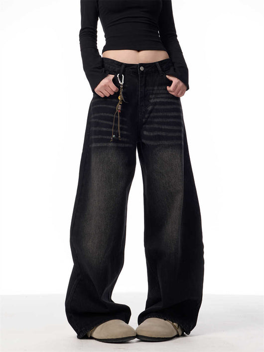 Pantalones Vaqueros Rectos Oversized Vintage Pierna Ancha - Image 3