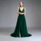 Vestido de Noche Escotado en V Primavera Otoño para Banquetes