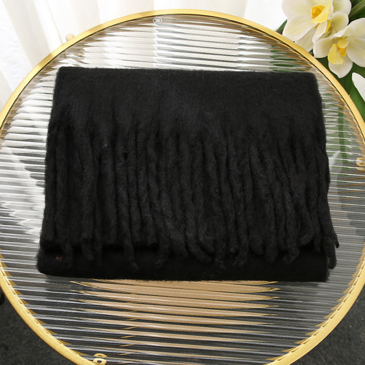 Bufanda Rectangular Suave y Cálida con Borlas - Image 9