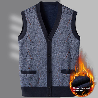 Chaleco Cardigan Hombre Cuello V - Versátil para Primavera y Otoño - Image 5