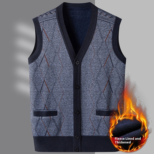 Chaleco Cardigan Hombre Cuello V - Versátil para Primavera y Otoño - Image 5