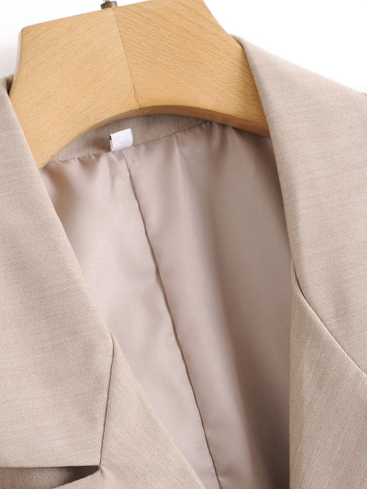 Blazer Doble Botonadura Mujer Elegante Maduro Corte Recto Casual - Image 9