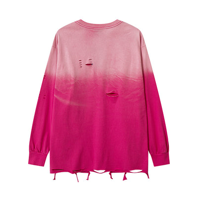 Playera Manga Larga Tie-Dye Degradado para Hombre - Image 15