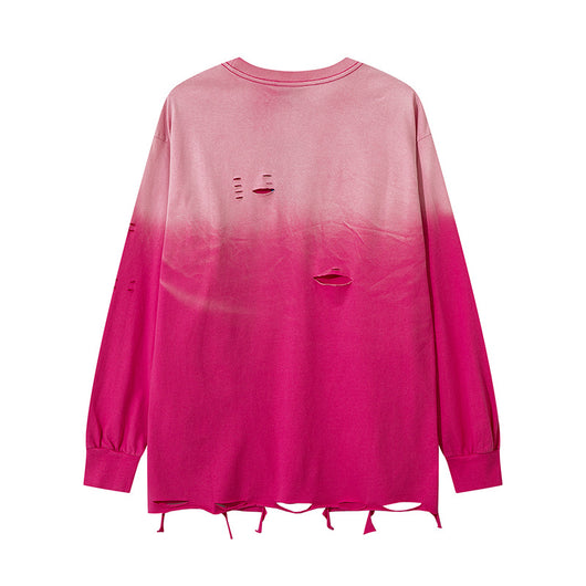 Playera Manga Larga Tie-Dye Degradado para Hombre - Image 15