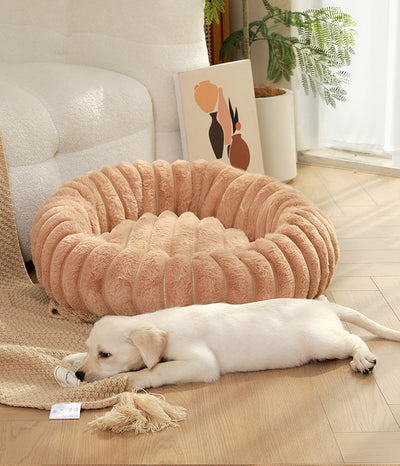 Cama Térmica Redonda de Felpa para Gatos y Perros - Nido Acogedor Invierno - Image 30