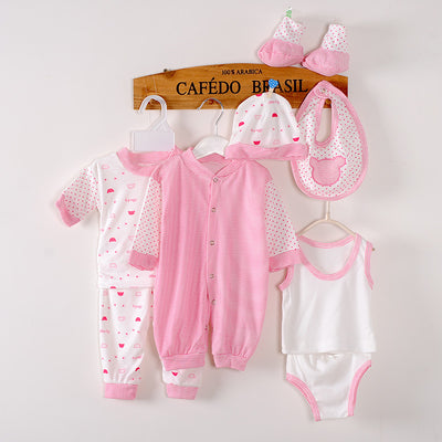 Conjunto de 8 piezas para recién nacido en algodón puro - Image 5