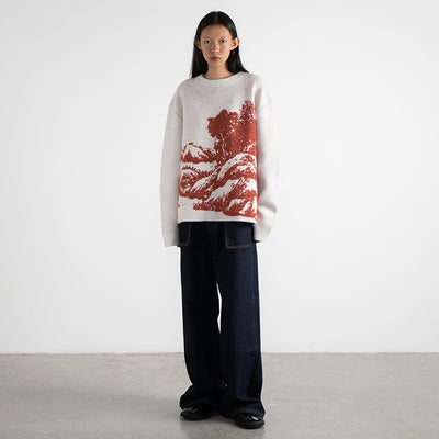 Suéter Casual para Hombre con Estampado de Paisaje - Image 6