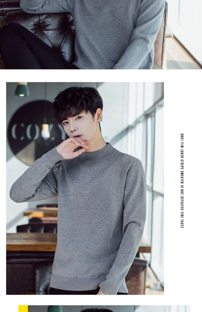 Suéter Tejido para Hombre Cuello Alto Cálido y Suave - Image 23