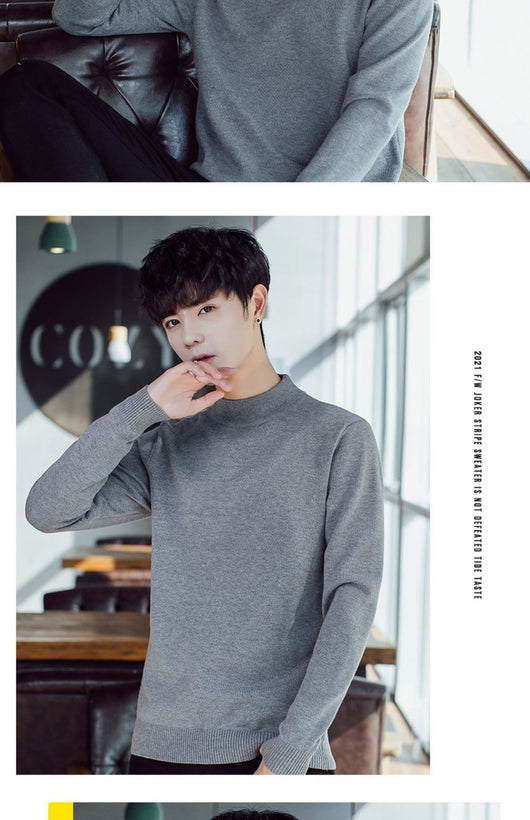 Suéter Tejido para Hombre Cuello Alto Cálido y Suave - Image 23