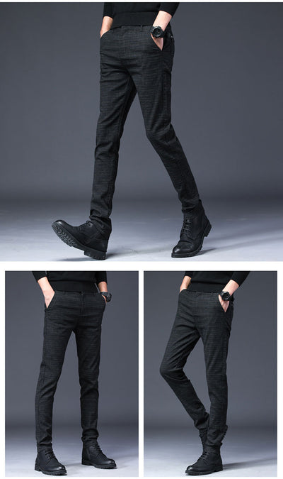 Pantalones Casuales Hombre Slim Fit Microelásticos Estilo Coreano - Image 5