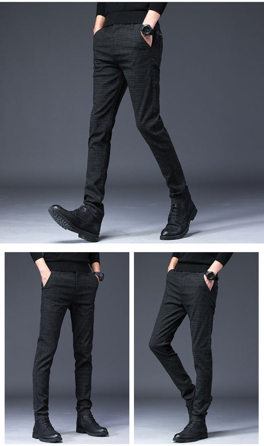Pantalones Casuales Hombre Slim Fit Microelásticos Estilo Coreano - Image 5