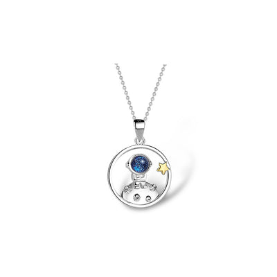 Collar de Astronautas en Pareja - Plata de Ley para Él y Ella - Image 3