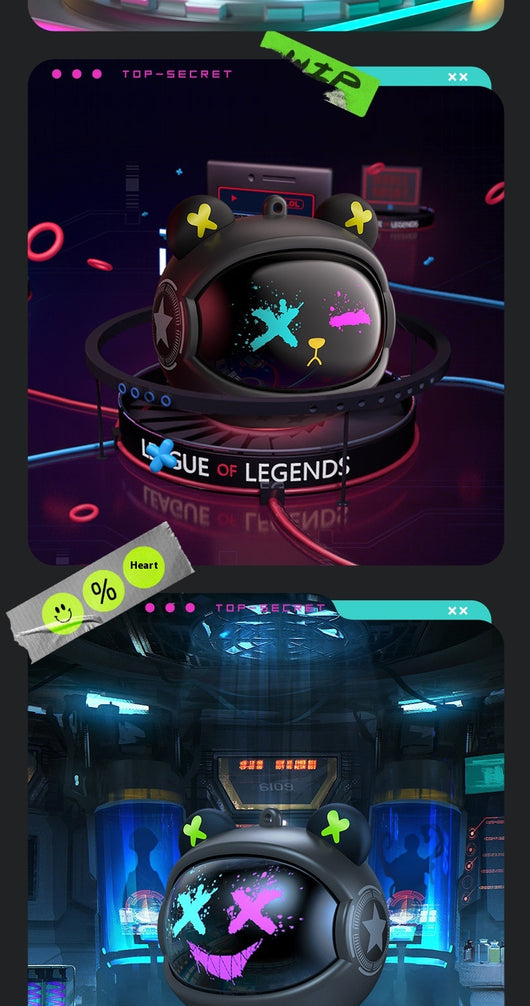 Auriculares Gaming Inalámbricos Star Magic Bear - Bluetooth In-ear con Descompresión para E-sports - Image 10