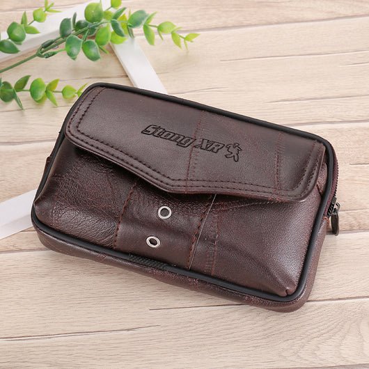 Cinturón Riñonera de Cuero para Hombre - Gran Capacidad - Image 9