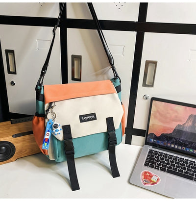 Bolsa de Hombro Casual Mujer Capacidad Grande Diseño Neutro Japonés - Image 30