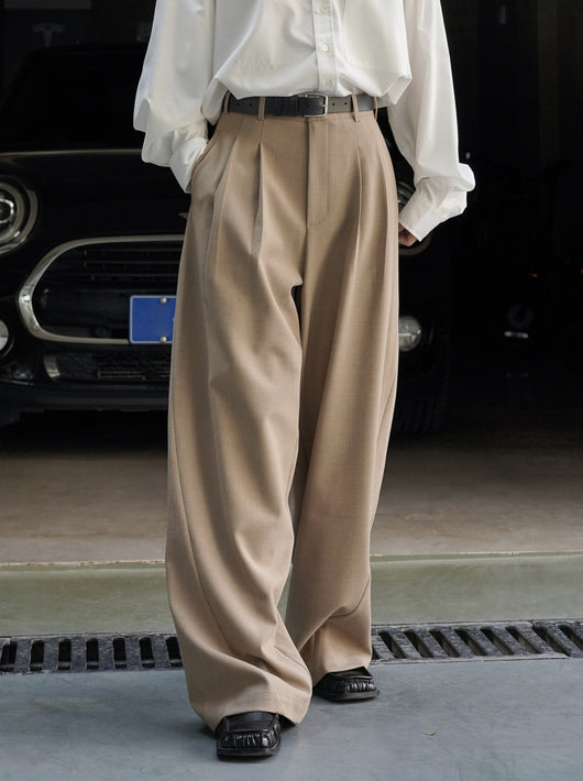 Pantalón Casual Holgado de Cintura Alta con Textura para Mujer - Image 24