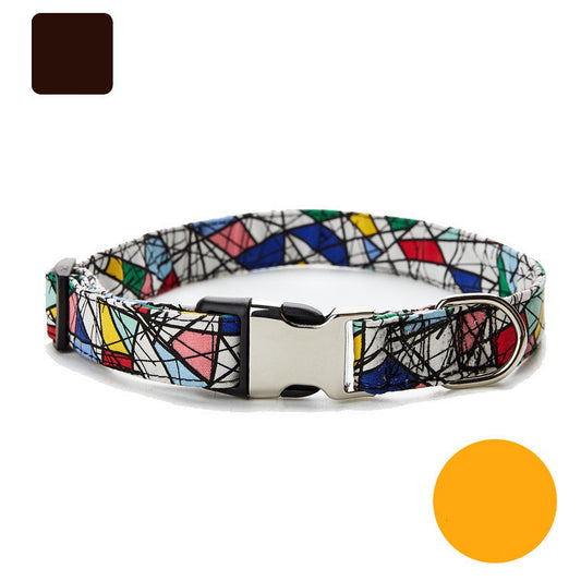 Collar para Mascota de Estilo Étnico con Hebilla de Metal
