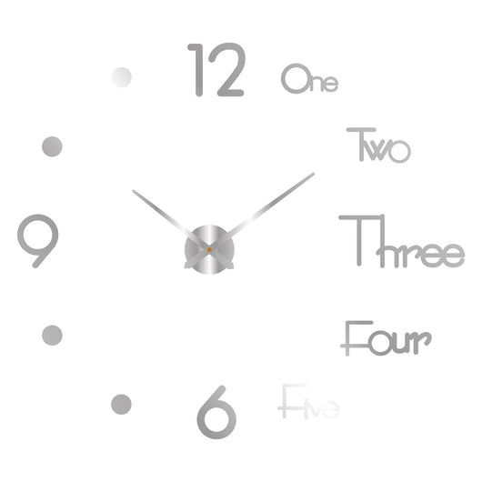 Reloj de Pared Digital Silencioso Nórdico - Adhesivo Decorativo Acrílico - Image 17