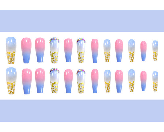 Stickers de Uñas con Diamantes Incrustados y Lámina Dorada - Image 15
