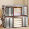 Caja de Almacenamiento Acolchada Pied de Gallo para Ropa y Textiles