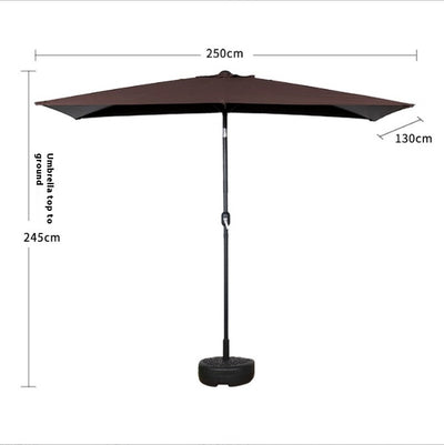 Sombrilla Rectangular Impermeable para Terraza y Patio - Protección Solar 4 Esquinas - Image 16