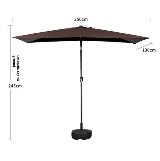 Sombrilla Rectangular Impermeable para Terraza y Patio - Protección Solar 4 Esquinas - Image 16