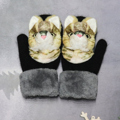 Guantes Térmicos Infantiles de Felpa con Diseños de Animales - Image 20