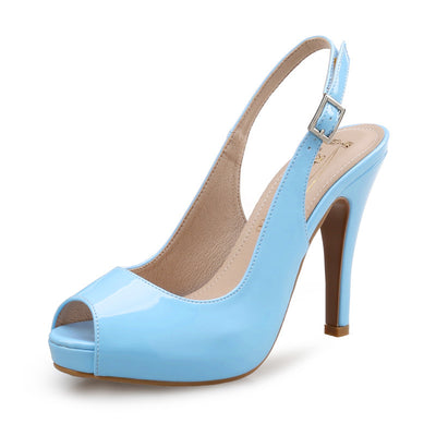 Sandalias de Tacón Alto con Plataforma y Punta Abierta - Image 2