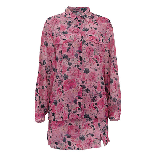 Conjunto de Dos Piezas: Blusa Elegante con Solapa y Falda Corta para Mujer - Image 21
