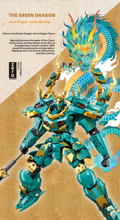 Rey Guerrero Mecánico Qinglong y Baihu - Modelo Coleccionable de Ensamblaje - Image 15