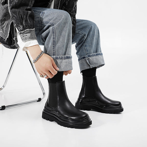 Botas Martin Altas de Cuero - Estilo Versátil y Moderno