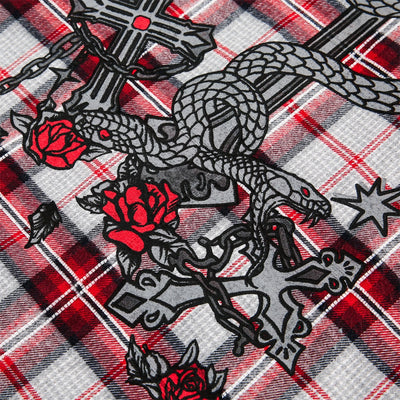 Camisa Tipo Jacket a Cuadros Holgada de Manga Larga Unisex - Image 27