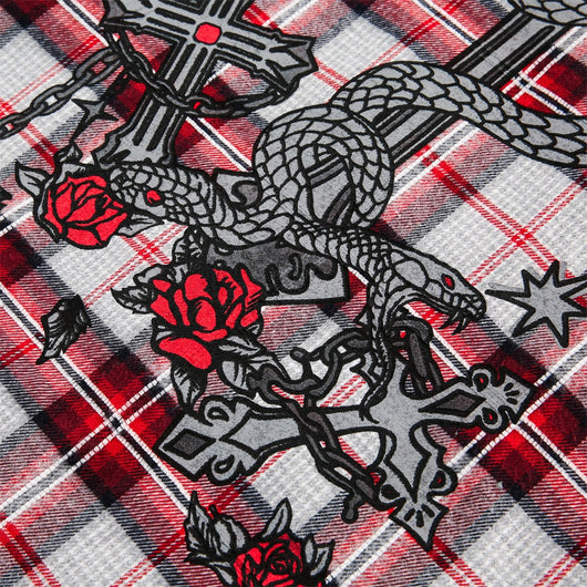 Camisa Tipo Jacket a Cuadros Holgada de Manga Larga Unisex - Image 27