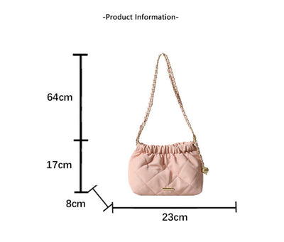 Bolsa Mensajera de Cadena Rombo Elegante para Viajero - Image 10