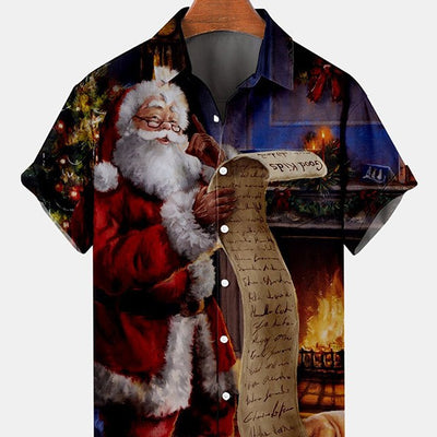 Playera Navideña 3D Estampada Talla Europea para Hombre