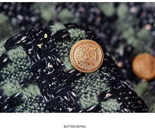Chaqueta Suelta de Rayas Verdes para Mujer - Estilo Casual Moderno - Image 15